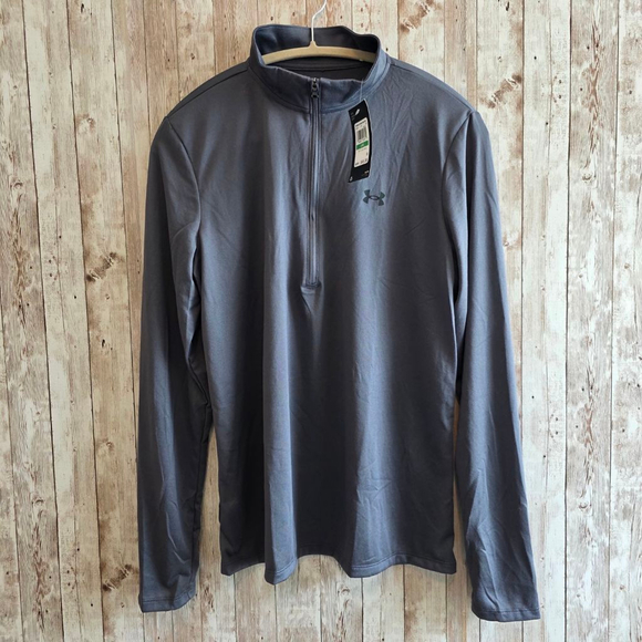 Women's Under Armour Gray Long Sleeve Active Tee L - Picture 2 of 7